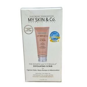 My Skin & Co. Exfoliating Scrub 2oz For Ingrown Hairs, Razor Bumps, Inflammation